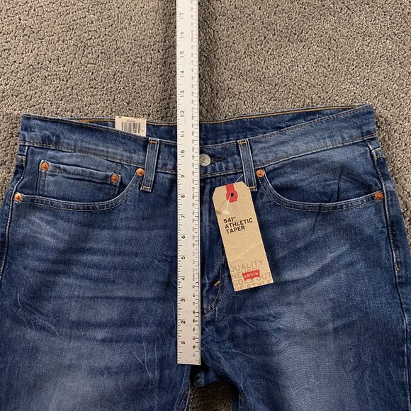 NWT Levi's 541 Athletic Taper Jeans Men's 34 x 30 Measures 35 x 29 Blue Stretch - Picture 12 of 15